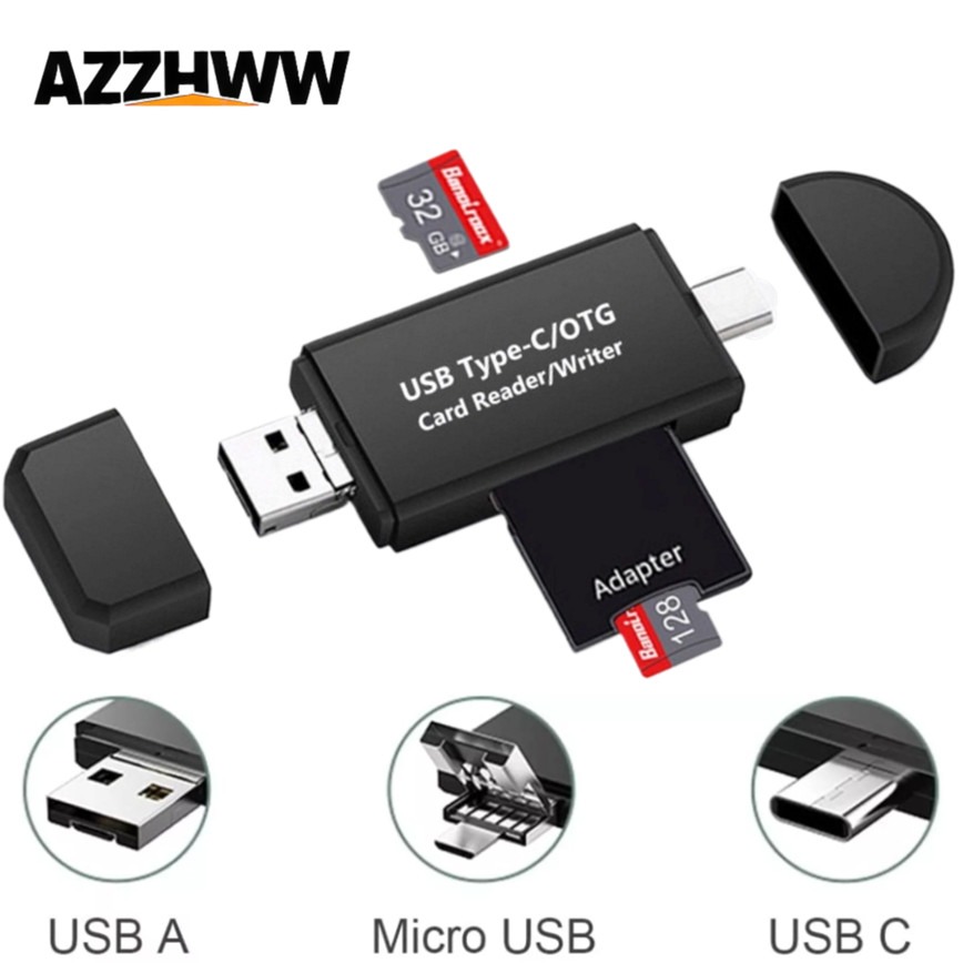 Microsd Card Tablet - OTG-Speicherkartenleser 5-in-1 USB Typ C Kartenleser