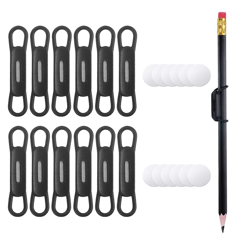 Tablet Drawing Accessories - Magnetischer Stifthalter, Tablet-Touchpen-Clips, Multifunktionaler Verstellbarer Silikon-Stifthalter