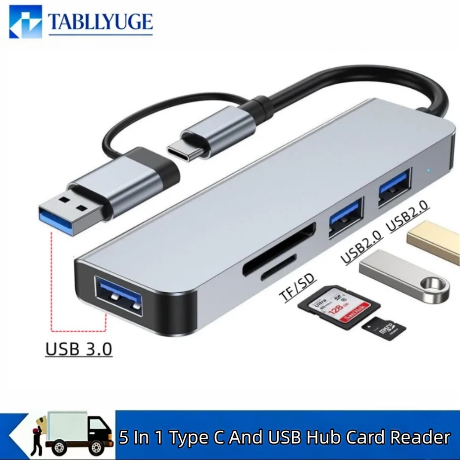 Microsd Card Tablet - 5/7/8 in 1 USB-C Hub mit