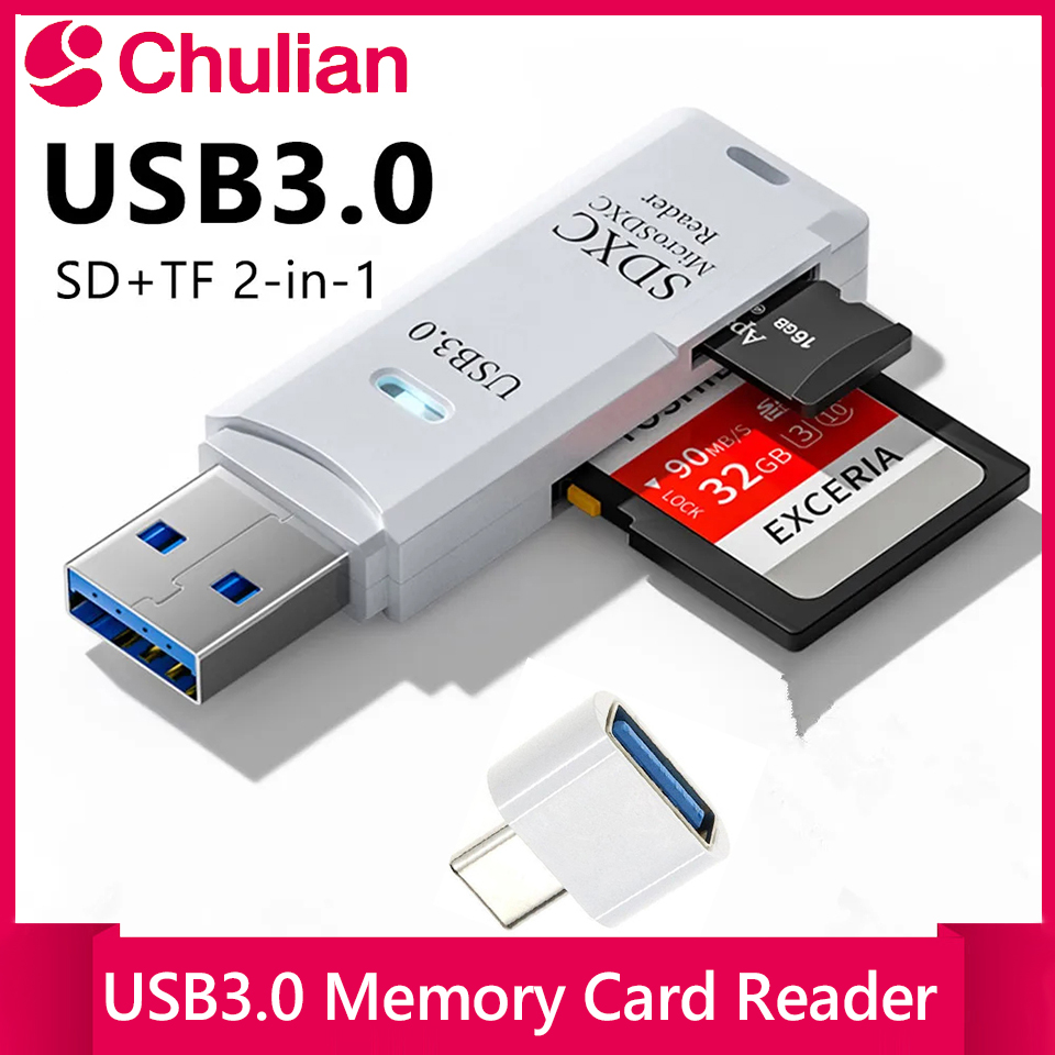 Microsd Card Tablet - Hochgeschwindigkeits 2-in-1 USB 3.0/2.0 Kartenleser Multifunktionaler