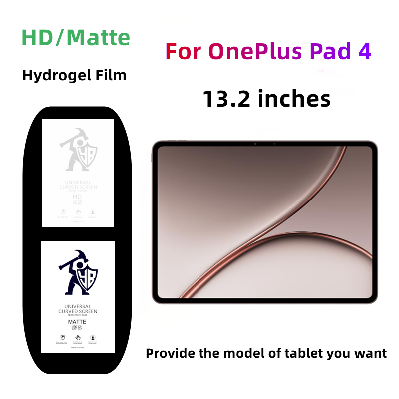 Oneplus Tablet Accessories - 2 Stück Matte/Klare Hydrogel-Folie für OnePlus