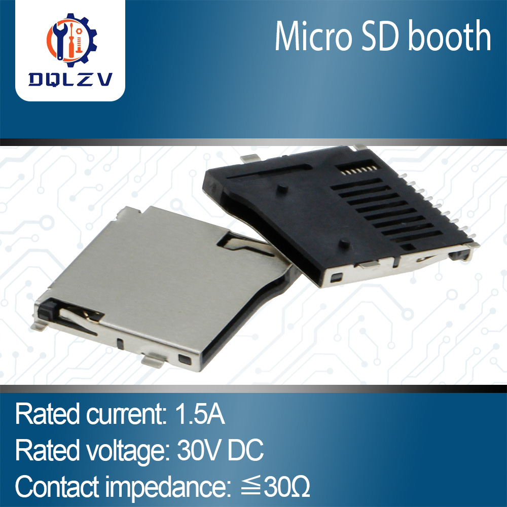 Microsd Card Tablet - SD-Kartensteckdosenadapter, automatischer Leiterplattenanschluss, SD-Kartensteck-Anschlüsse, TF-Kartendeck, passend