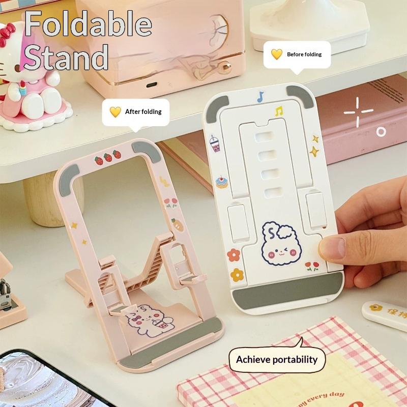Tablet Stand Adjustable - 【C】1 Stück Dopamin-Handyhalter, faltbarer, kartenförmiger Tisch-Handyhalter,
