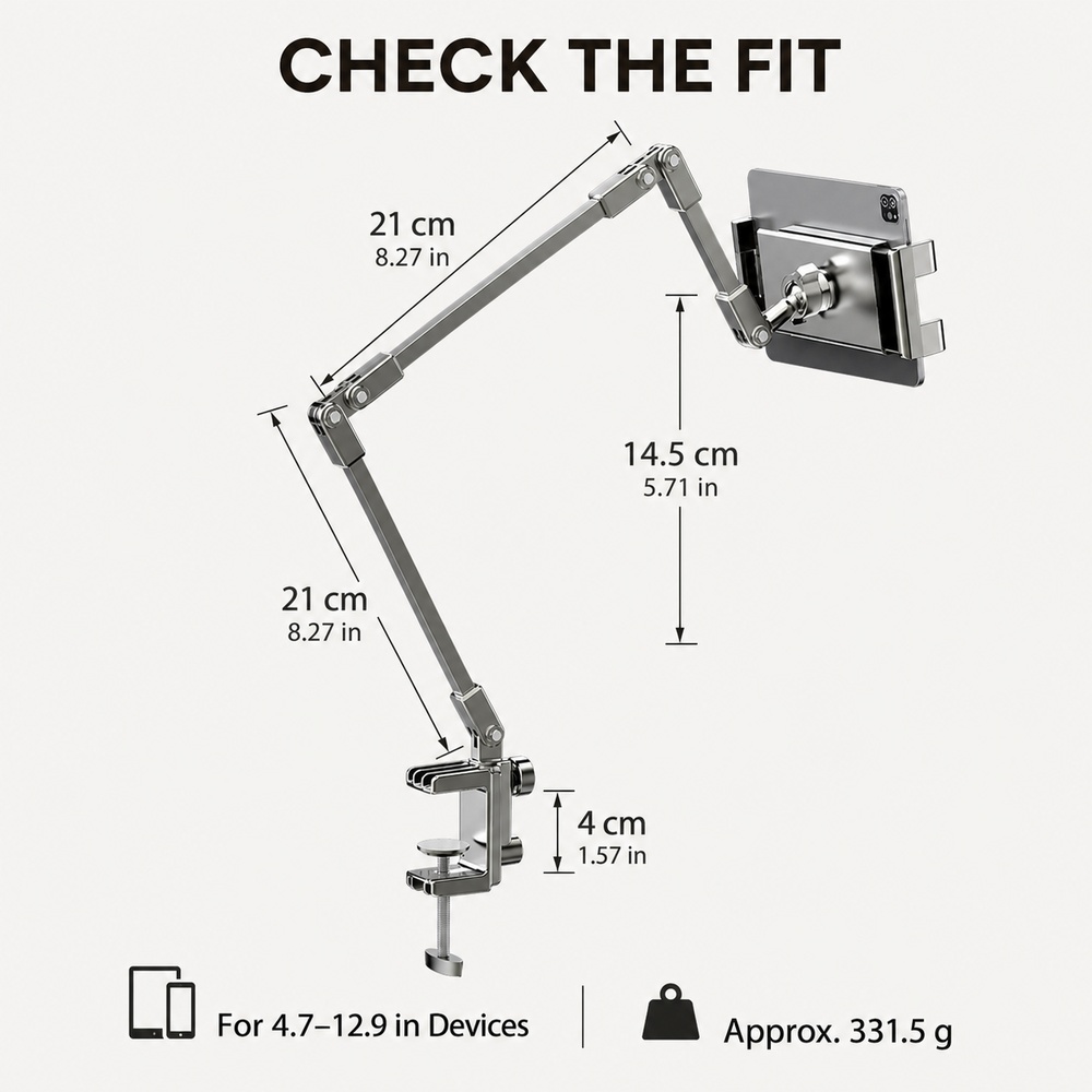Verstellbarer Bett-Handyhalter – Tablet Stand Adjustable Bewertung und Preis
