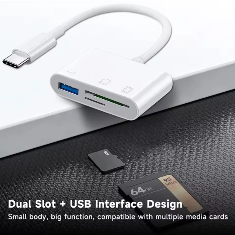 USB-C 3-in-1 Kartenleser-Kabel – Microsd Card Tablet Bewertung und Preis