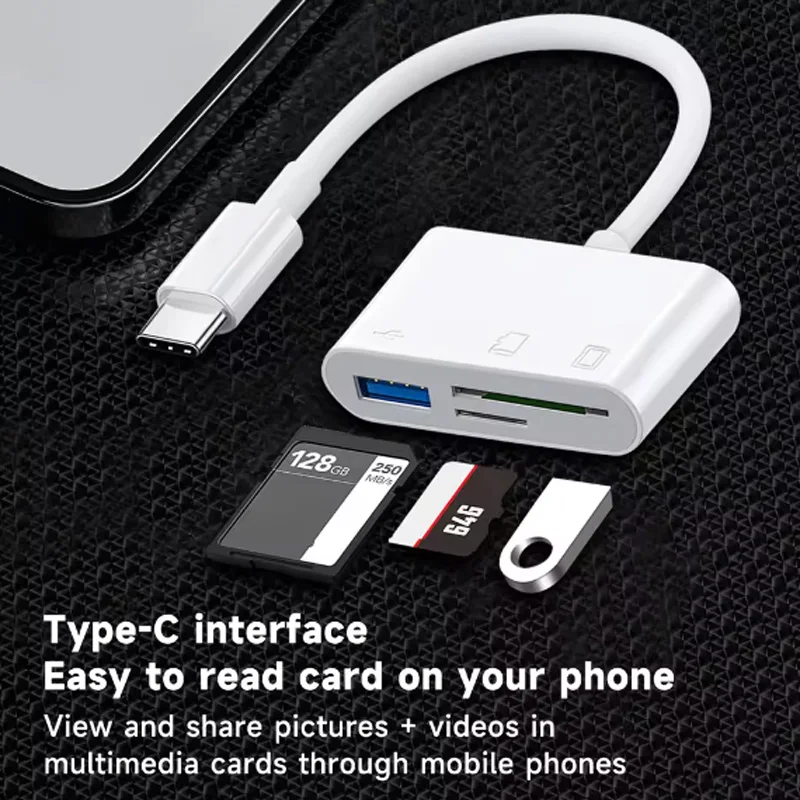 USB-C 3-in-1 Kartenleser-Kabel – Microsd Card Tablet Bewertung und Preis