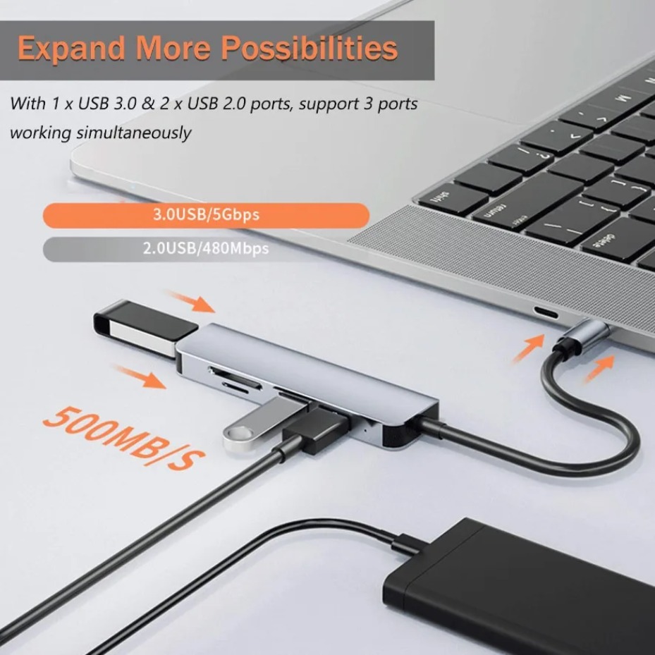 5/7/8 in 1 USB-C Hub mit 3.0 S – Microsd Card Tablet Bewertung und Preis