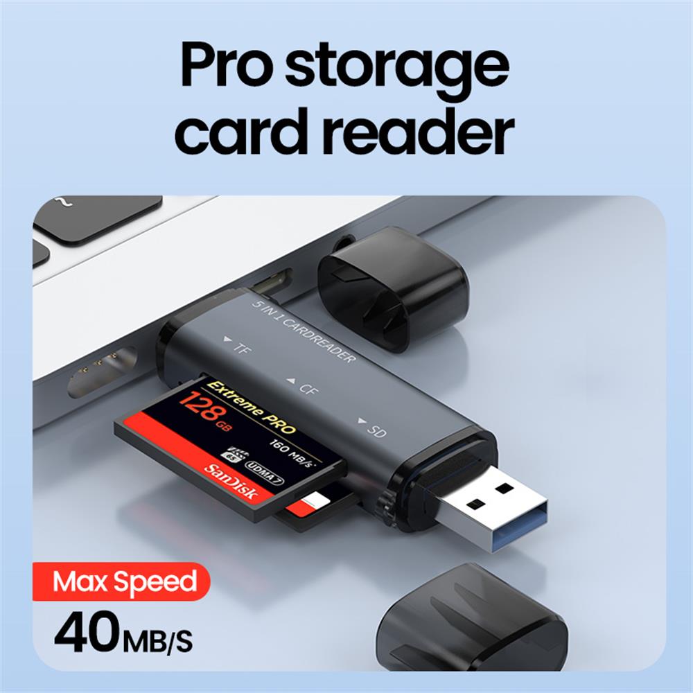 5 IN 1 USB-Kartenleser Typ C M – Microsd Card Tablet Bewertung und Preis