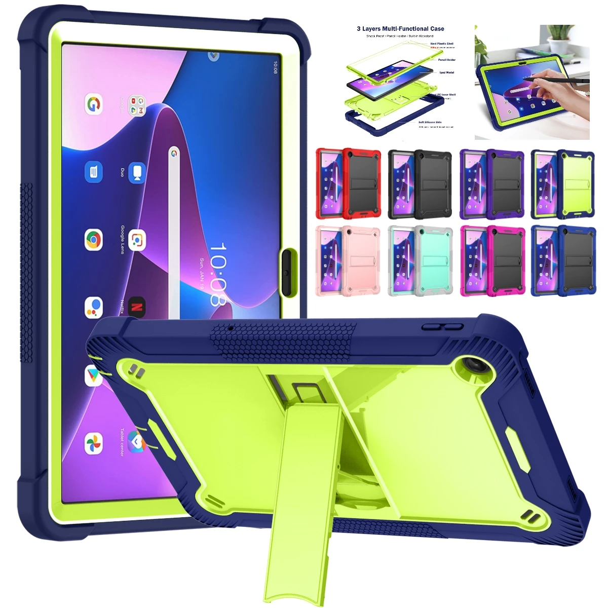 Robuste Schutzhülle mit Standf – Tablet A9 Accessories Bewertung und Preis
